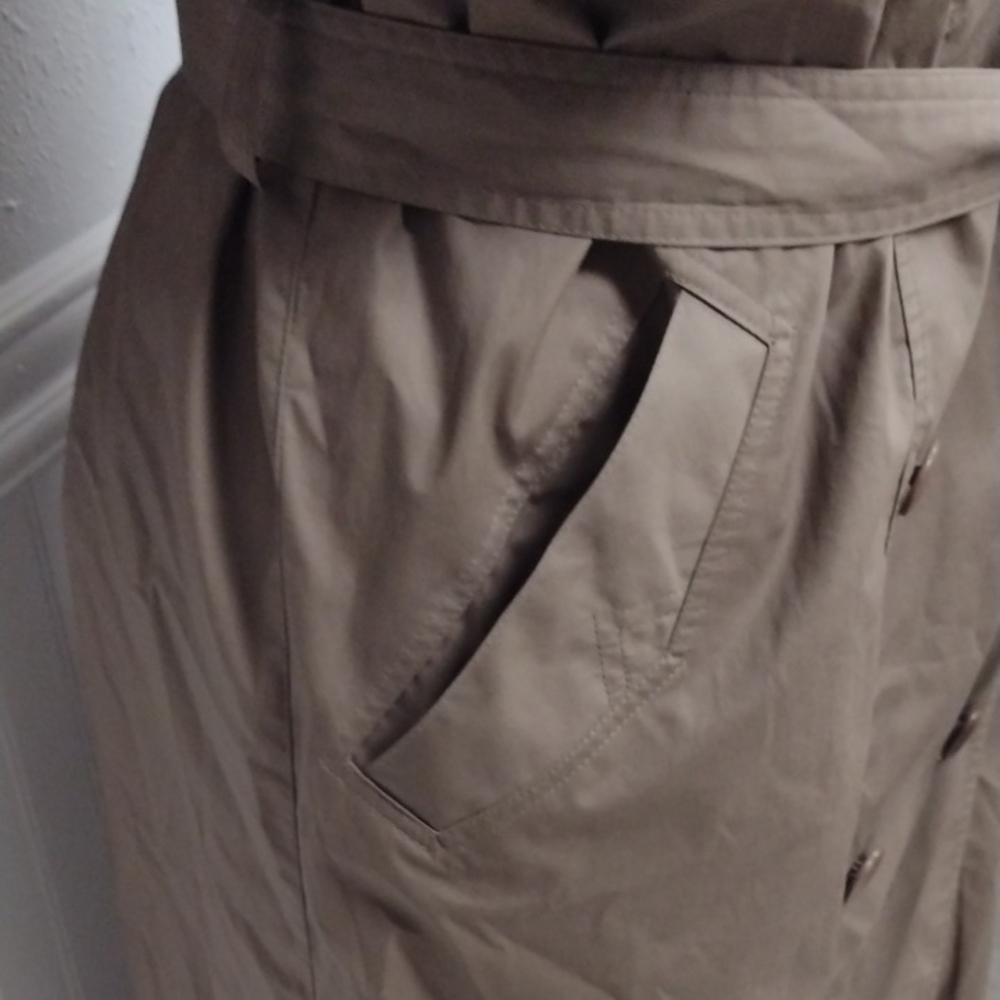 Coat Collectibles Women Classic Brown Trench Coat, Vacation,Travel. - Picture 4 of 14